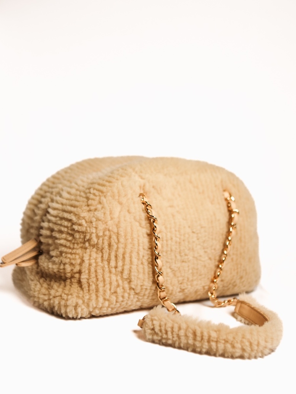 Chanel Large Quilted Shearling Bowling Bag - Picture 3 of 7